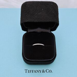 $4650 Tiffany & Co. Soleste FULL Eternity Diamond Platinum Wedding Ring Band